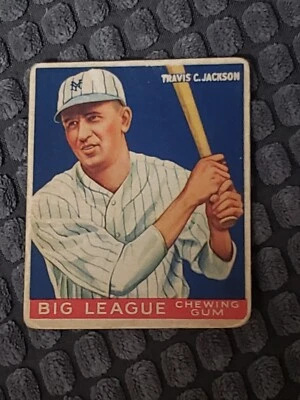 1933 goudey travis jackson good-vg+, original, - Image 1 of 3