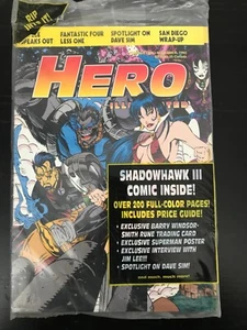 HERO ILLUSTRATED #5 * VAMPIRELLA cvr FREE SHADOWHAWK III MINI COMIC NEW  11/93 - Picture 1 of 2