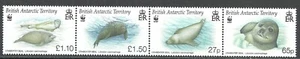 British Antarctic Terr. 2009 -WWF-MNH -Seal -4 Stamps Full Set MI#505-508 CV €20 - Picture 1 of 1
