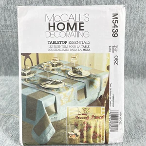 McCalls 5439 Home Decor Tischdecke Serviette Tischläufer Tischset Schnittmuster - Bild 1 von 6