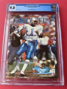 Warren Moon Beckett Graded CGC 9.0 Houston Oilers, Tennessee Titans 🔥 History - Picture 1 of 5