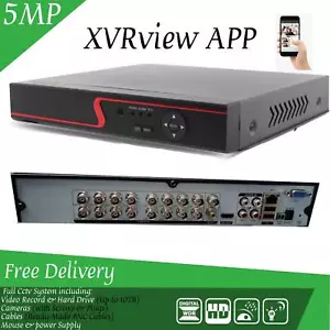 Grabadora de video CCTV 4/8/16 canales DVR 5MP 1080p para sistema de cámara de seguridad para el hogar - Imagen 1 de 18