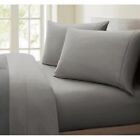 800 THREAD COUNT GREY SOLID EGYPTIAN COTTON UK BEDDING SHEET SET/DUVET/FITTED.