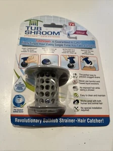TubShroom® Chrome Revolutionary Tub Drain Protector Hair Catcher Strainer Snare - Picture 1 of 2