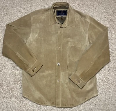 Newport Harbor Genuine Suede Jacket Men's Size Medium Brown - Image 1 of 4