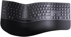 Teclado ergonómico inalámbrico ultra delgado gris hierro DeLUX GM909 - Imagen 1 de 1