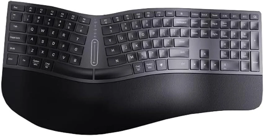 DeLux GM909 Ultra Thin Wireless Ergonomic Keyboard Iron Gray  - Image 1 of 1