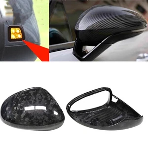 Carbon Fiber Rearview Mirror Cap W/ Assist For Porsche Panamera 971 2017-23 2022 - Picture 1 of 12