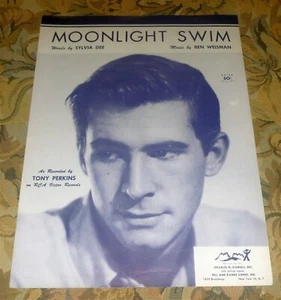 Anthony "Tony" Perkins Sheet Music - Moonlight Swim (1957) - Picture 1 of 3