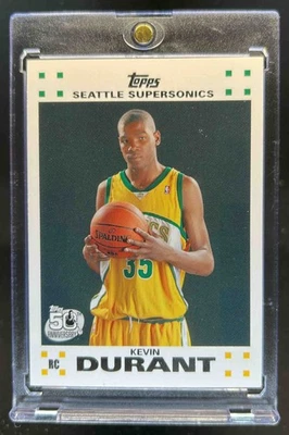 2007-08 Topps Kevin Durant Rookie Set RC Rookie #2 Supersonics Foto 1 de 2