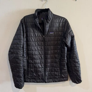 PATAGONIA NANO PUFF Men’s Classic Full Zip Puffer Jacket Small Black - Picture 1 of 4