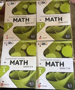 iM 360 K-12 Math, Grade 1, Units 1-8, Elementary School, Student Workbook - Picture 1 of 1