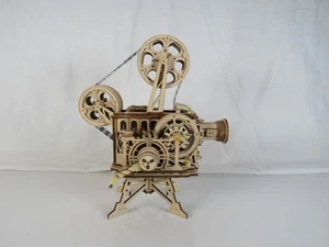 ROKR 3D Wooden Puzzle Mechanical Model Kit Vitascope Movie Projector Completed - Picture 1 of 6