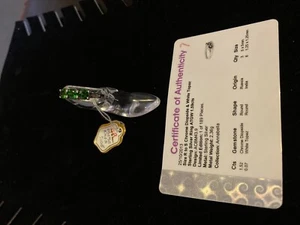 Chrom Diopside & weißer Topasring - Bild 1 von 3