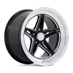 American Racing Vintage VN514 Groove 18x10 5x120.65 0mm Gloss Black Milled - Picture 1 of 2