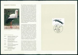 RFA HOJA DE COLECCIÓN 2004/13 FAUNA ANIMALES AVES AVES CIGÜEÑA BLANCA CIGÜEÑA - Imagen 1 de 4