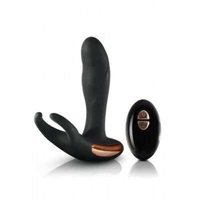 Vibratore per prostata in silicone dildo fallo vibrante anale con anello fallico - Bild 1 von 4