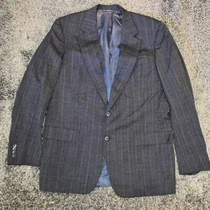 Hickey Freeman Canterbury 100% Wool 2 Button Blazer Jacket Men's 43 Long - Picture 1 of 15
