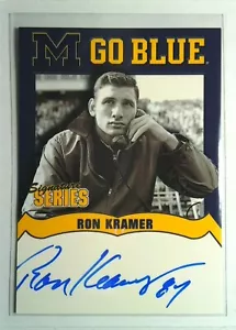 #MGB10 Ron Kramer 2002 TK Signature Series Michigan Wolverines Autograph/Auto - Picture 1 of 2