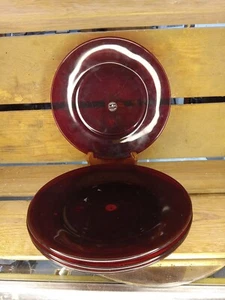 Dalzell Viking 9 1/8"  Dinner Plate Red SET OF 4 - Picture 1 of 5