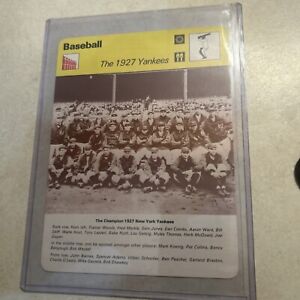 The 1927 Yankees 1977 SPORTSCASTER CARD  - NR MT