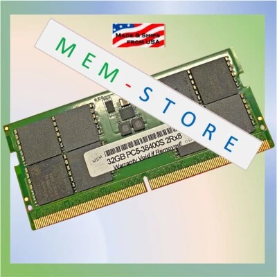 Lenovo 32GB DDR5 SODIMM 4800MHz 2Rx8 non-ECC Compatible RAM Memory Upgrade - Image 1 of 4