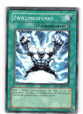 Yugioh ZWILLINGSFUNKE , sovr-de055 Common deutsch Near Mint  - Bild 1 von 2