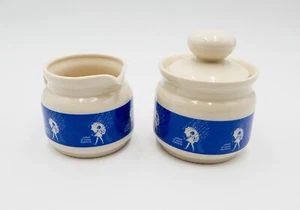Juego de tapas de tazón de azúcar y crema de sal Morton cuando llueve de colección - Imagen 1 de 10