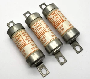 3 x BILL BTIA32 Industrial HRC Fuse Link 32Amp 550vAC 80kA 250vDC 40kA - Imagen 1 de 5