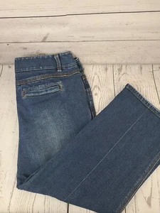 Pantalones de mezclilla para mujer Ann Taylor Loft, talla 10, Capri, recortados, azul 32x24 - Imagen 1 de 12