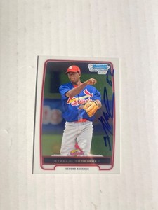 St Louis Cardinals STARLIN RODRIGUEZ Signed Card