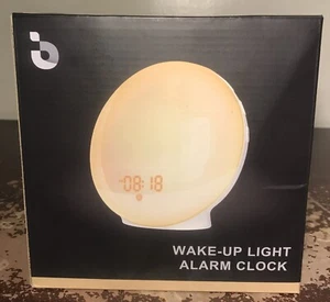 Wake Up Light Alarm Clock Fm Radio LED Time Display Sunset & Sunrise Simulation - Picture 1 of 11