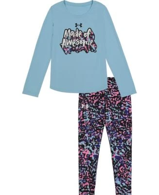 Nuevo conjunto de camisas y leggings Under Armour para niñas pequeñas elige talla y color precio de venta sugerido por el fabricante $44 Foto 1 de 3