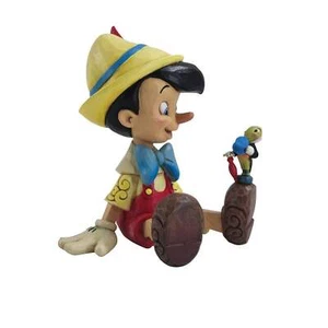 Jim Shore - Wishful and Wise - Pinocchio & Jiminy Sitting 6011934 Disney Traditi - Picture 1 of 2