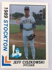 1989 Stockton Ports-California League-BEST Baseball Card-Jeff Ciszkowski