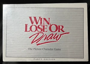 Win Lose or Draw Picture Charades Spiel Party Edition 1988 Milton Bradley VERSIEGELT - Bild 1 von 4