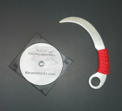 Aluminum Training Karambit Knife KALI Pencak Silat FMA RED Kali Silat DVD - Image 1 of 2