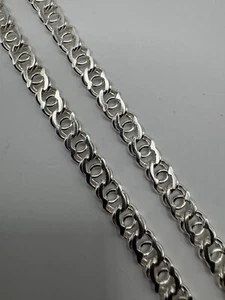 Catena uomo donna elegante argento 925 Ucraina 17,93g - 19,7 pollici ottimo regalo - Foto 1 di 11