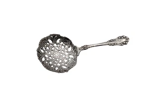 Pierced Nut Bon Bon Spoon ~ Berkshire by 1847 Rogers Silverplate Flatware 5 1/8" - Picture 1 of 10