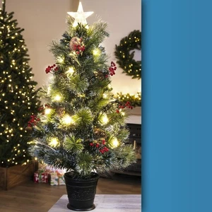 Der 3 Fuß mattierte LED Kiefer Glasfaserbaum - Bild 1 von 1