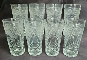 8 vasos "antiguos" Cristal D'arques Durand 14 oz 6 1/8" T 1990-2010 EE. UU. EN MUY BUEN ESTADO - Imagen 1 de 6