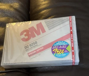Vintage 3M DC 6250 Data Cartridge 250 MB Sealed New 1020 ft. - Picture 1 of 2