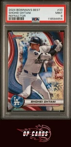 Shohei Ohtani 2024 Bowman'S Best #33 Refractor PSA 9 , Free Shipping - Picture 1 of 2