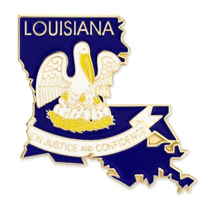 LOUISIANA STATE SHAPE LAPEL PIN - Picture 1 of 1