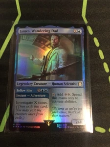 MTG Magic The Gathering James, Wandering Dad Foil PIP Rare Fallout Blue  - Picture 1 of 1