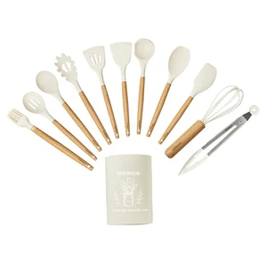 12 PCS Silicon Kitchen Utensils Set, Heat Resistant, Non-Stick, Spatula Set o... - Picture 1 of 8