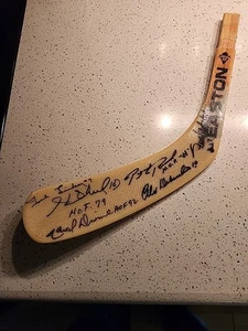 6 Hockey HOFers Autographed Easton Stick Blade - Picture 1 of 3