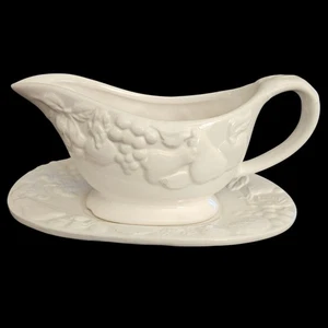 Gibson Barco Gravy Blanco con Placa Base Frutas y Verduras en Relieve - Imagen 1 de 10