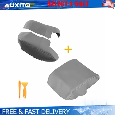 Paneles de puerta de cuero y reposabrazos consola tapa cubierta para Honda Ridgeline 06-14 3-15X Foto 1 de 4