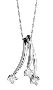 18Kt Weißgold Kreisel mit natürlichen Diamanten F-CIORC/1015 - Bild 1 von 1